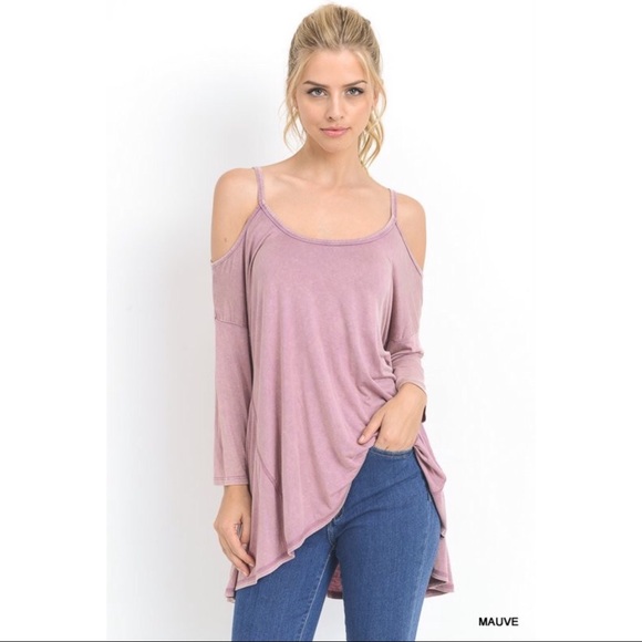 🆕5⭐️Gorgeous Cold Shoulder W Hi-Low Hem - Picture 3 of 3